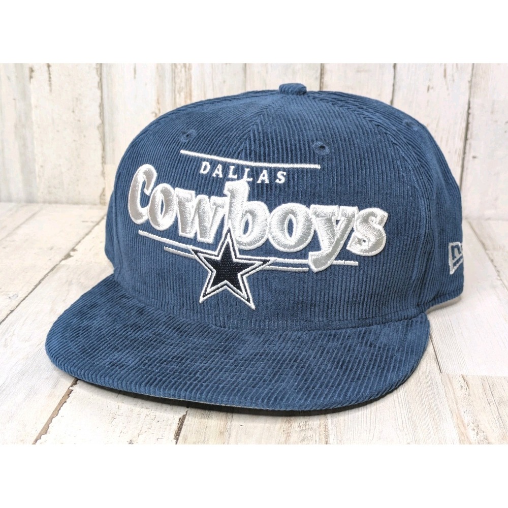 NWT Dallas Cowboys New Era 9Fifty Corduroy Snapback Adjustable Hat Blue NFL